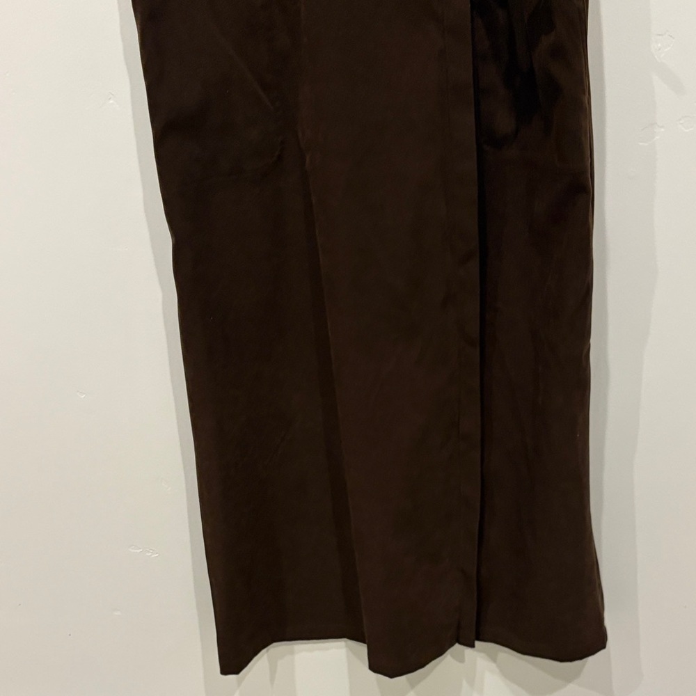 Vintage White Stag Rich Brown Midi Dress - Picture 4 of 5